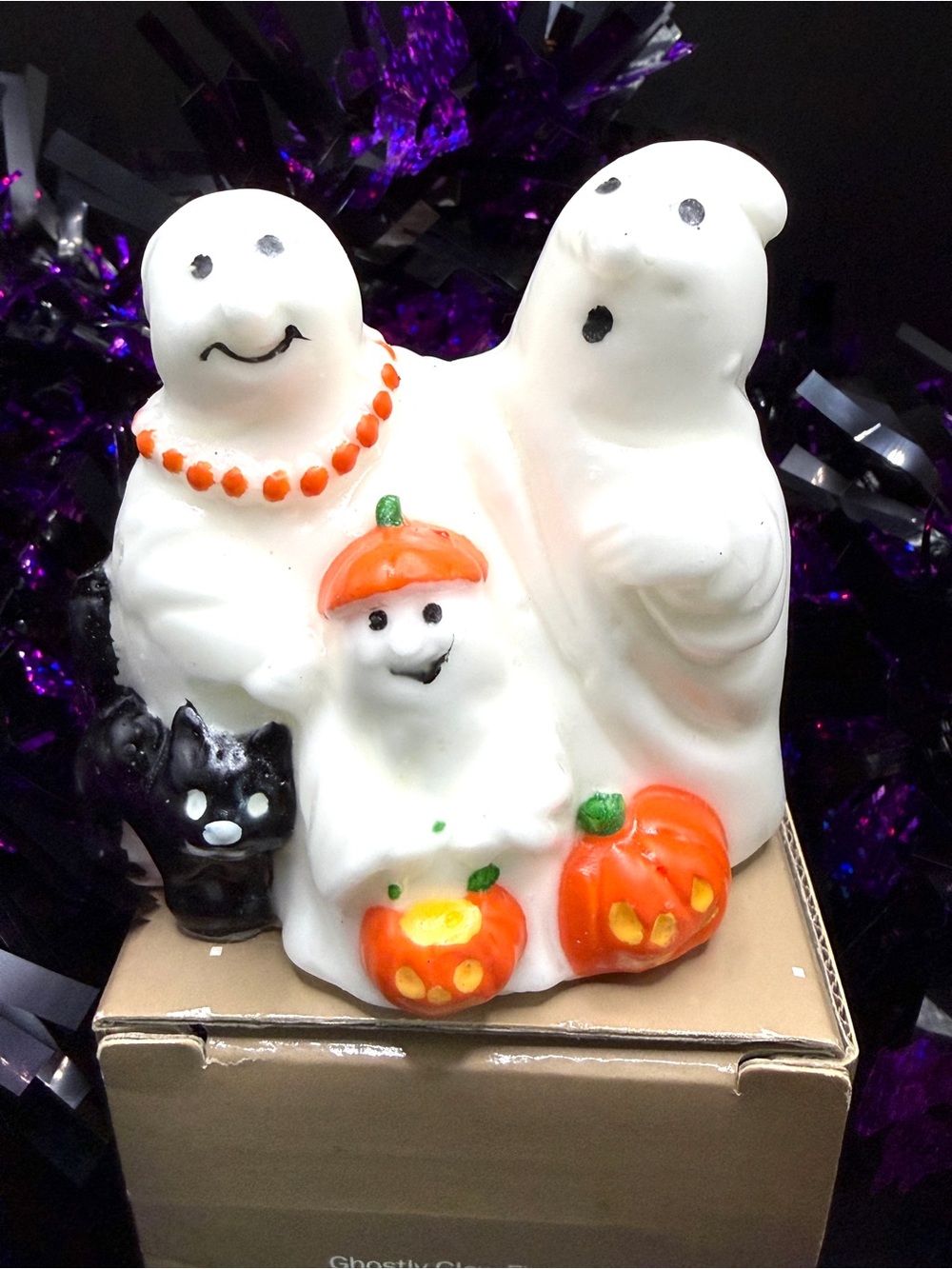 Vintage Unopened Halloween Lights & Avon Ghostly Glow Figurine - Picture 14 of 14
